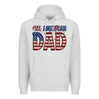 Dove Grey all american dad Premium Hoodie - Zillion Design Studio