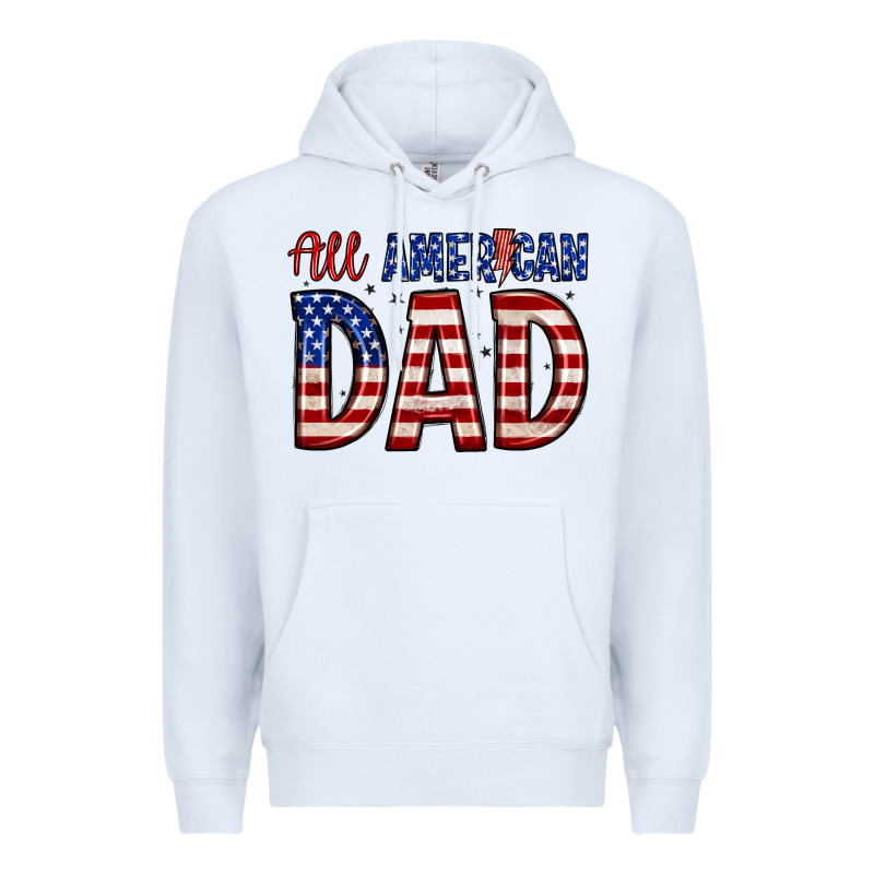 All American Dad Premium Hoodie by Zillion Design Studio | Teevron
