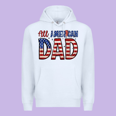 All American Dad Premium Hoodie Designed By Zillion Design Studio
