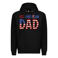 Black all american dad Premium Hoodie - Zillion Design Studio