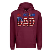 Burgundy all american dad Premium Hoodie - Zillion Design Studio