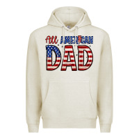 Oatmeal Heather all american dad Premium Hoodie - Zillion Design Studio