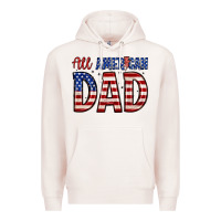 Pale Pink all american dad Premium Hoodie - Zillion Design Studio