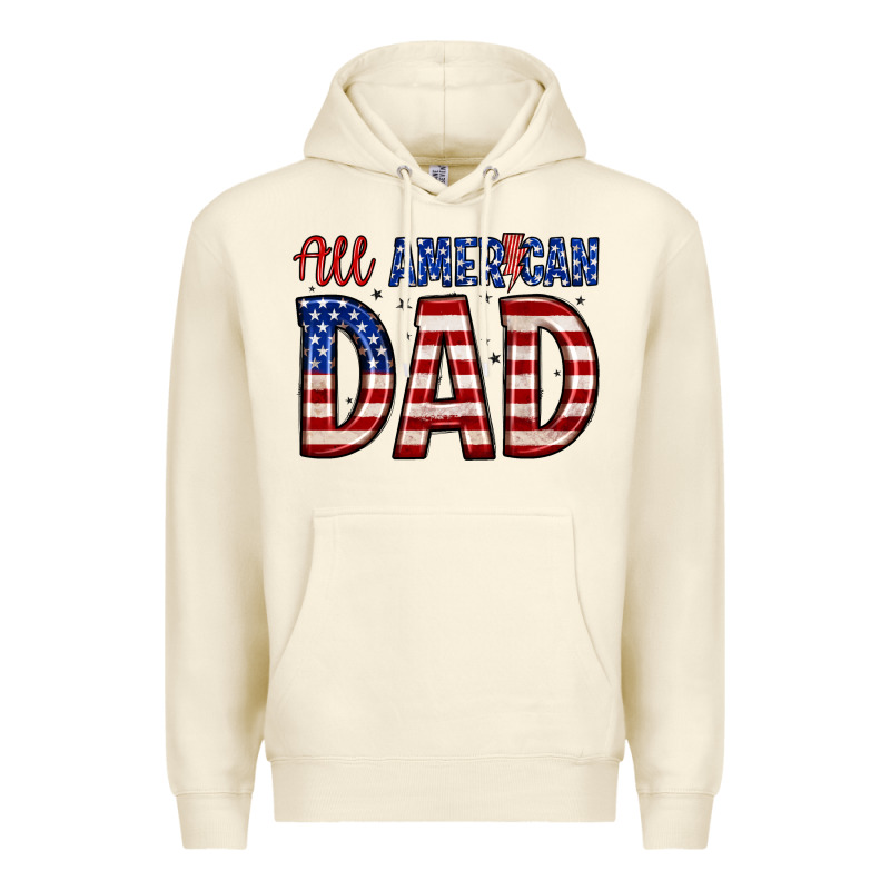 All American Dad Premium Hoodie by Zillion Design Studio | Teevron