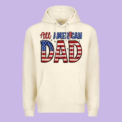 All American Dad Premium Hoodie Designed By Zillion Design Studio