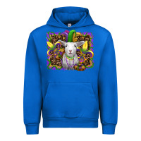 Cobalt mardi gras baby sheep king cake fleur de lis Urban Hoodie - RanaPortraitStore