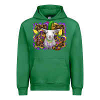 Emerald mardi gras baby sheep king cake fleur de lis Urban Hoodie - RanaPortraitStore