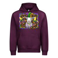 Mauve Wine mardi gras baby sheep king cake fleur de lis Urban Hoodie - RanaPortraitStore
