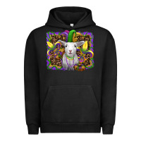 Pigment Black mardi gras baby sheep king cake fleur de lis Urban Hoodie - RanaPortraitStore