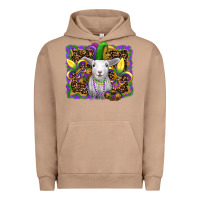 Pigment Burro mardi gras baby sheep king cake fleur de lis Urban Hoodie - RanaPortraitStore
