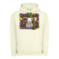 Pigment Pistachio mardi gras baby sheep king cake fleur de lis Urban Hoodie - RanaPortraitStore