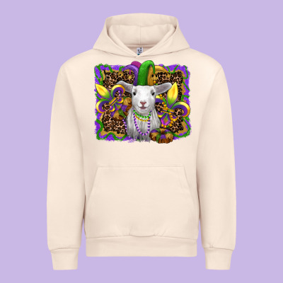 Mardi Gras Baby Sheep King Cake Fleur De Lis Urban Hoodie Designed By Ranaportraitstore