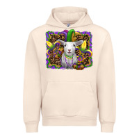 Sandshell mardi gras baby sheep king cake fleur de lis Urban Hoodie - RanaPortraitStore