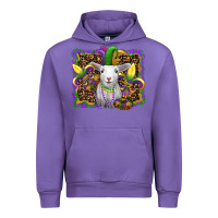 Tulip mardi gras baby sheep king cake fleur de lis Urban Hoodie - RanaPortraitStore