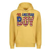Antique Gold all American boy Premium Hoodie - Zillion Design Studio