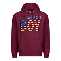 Burgundy all American boy Premium Hoodie - Zillion Design Studio