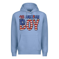 Colony Blue all American boy Premium Hoodie - Zillion Design Studio