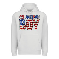 Dove Grey all American boy Premium Hoodie - Zillion Design Studio