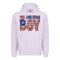 Lilac all American boy Premium Hoodie - Zillion Design Studio