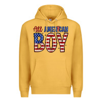 Mustard all American boy Premium Hoodie - Zillion Design Studio