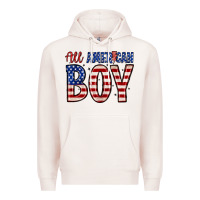 Pale Pink all American boy Premium Hoodie - Zillion Design Studio