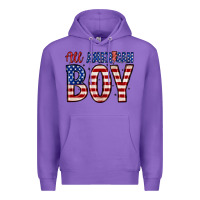 Purple all American boy Premium Hoodie - Zillion Design Studio