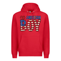 Red all American boy Premium Hoodie - Zillion Design Studio