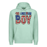 Seafoam all American boy Premium Hoodie - Zillion Design Studio