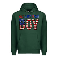 Sports Green all American boy Premium Hoodie - Zillion Design Studio
