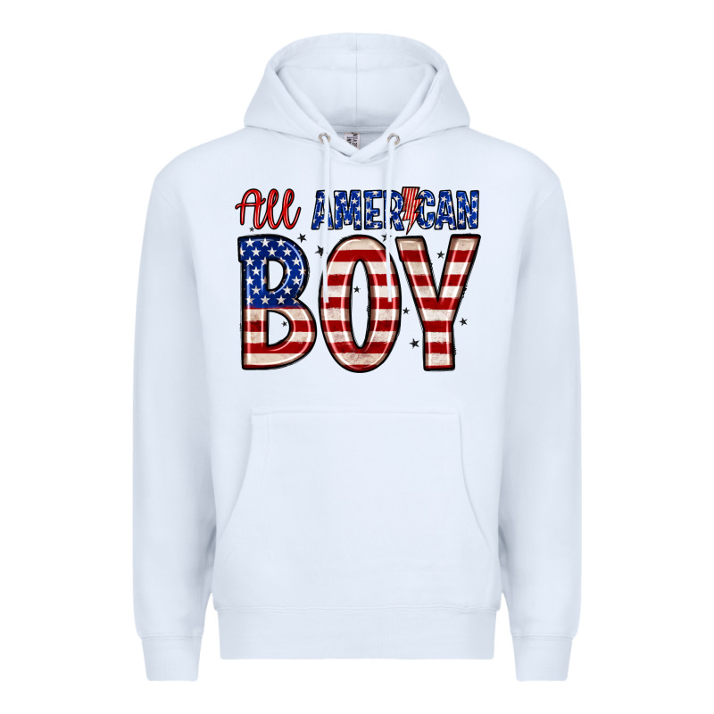 All American Boy Premium Hoodie by Zillion Design Studio | Teevron