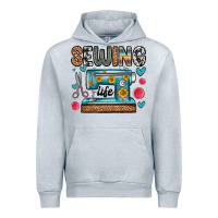 Heather Grey sewing life Urban Hoodie - Zillion Design Studio