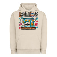 Pigment French Oak sewing life Urban Hoodie - Zillion Design Studio