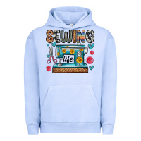 Pigment Grape Ice sewing life Urban Hoodie - Zillion Design Studio