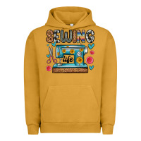 Pigment Peanut Butter sewing life Urban Hoodie - Zillion Design Studio