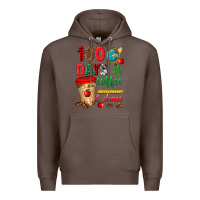 Coffee 100 days of coffee and chaos Premium Hoodie - texasbilliewilder