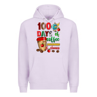 Lilac 100 days of coffee and chaos Premium Hoodie - texasbilliewilder