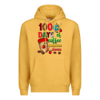 Mustard 100 days of coffee and chaos Premium Hoodie - texasbilliewilder