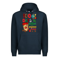 Navy 100 days of coffee and chaos Premium Hoodie - texasbilliewilder