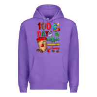 Purple 100 days of coffee and chaos Premium Hoodie - texasbilliewilder