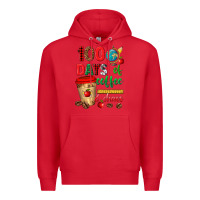 Red 100 days of coffee and chaos Premium Hoodie - texasbilliewilder