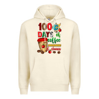 Sandshell 100 days of coffee and chaos Premium Hoodie - texasbilliewilder