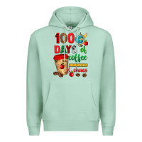 Seafoam 100 days of coffee and chaos Premium Hoodie - texasbilliewilder