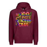 Burgundy 100 days of cray cray tbw Premium Hoodie - texasbilliewilder