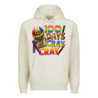 Oatmeal Heather 100 days of cray cray tbw Premium Hoodie - texasbilliewilder