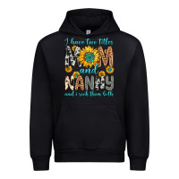 Black i have two titles mom and nanny and i rock them bo Urban Hoodie - Zillion Design Studio