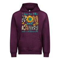 Mauve Wine i have two titles mom and nanny and i rock them bo Urban Hoodie - Zillion Design Studio