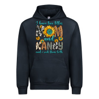 Navy i have two titles mom and nanny and i rock them bo Urban Hoodie - Zillion Design Studio