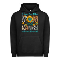Pigment Black i have two titles mom and nanny and i rock them bo Urban Hoodie - Zillion Design Studio