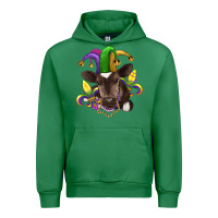 Emerald mardi gras baby cow Urban Hoodie - RanaPortraitStore