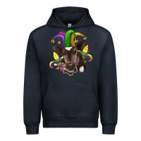 Navy mardi gras baby cow Urban Hoodie - RanaPortraitStore